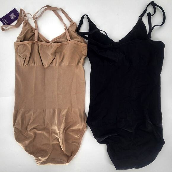 Hey Shape Viral Smoothing Bodysuit Bundle Black & Nude Women’s Size Large - Picture 5 of 5
